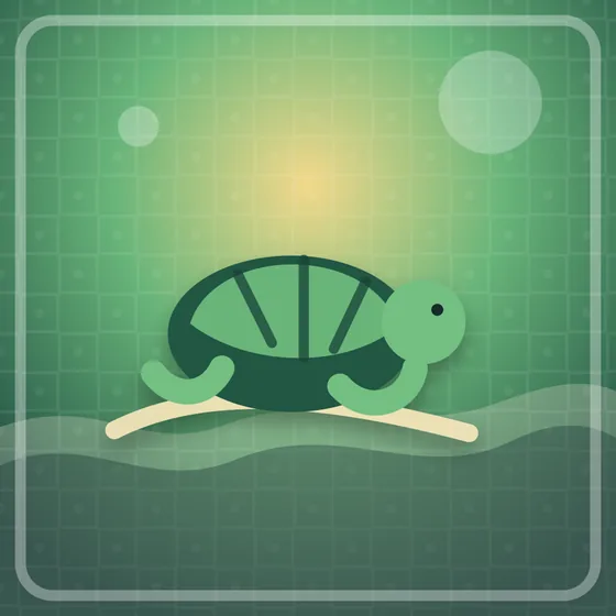 Illustration of The Turtle and the Gentle Walk