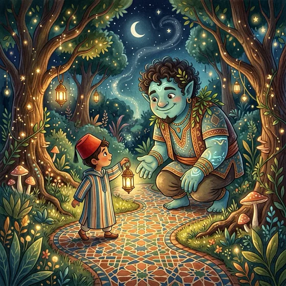 Illustration of Le garcon et l'ogre